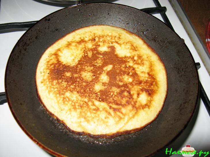 Пухкенькие творожно-кокосовые блины