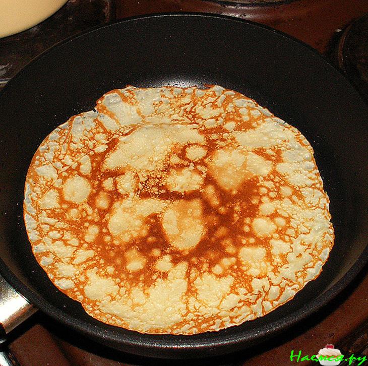 Блинчики с грибами и творожным сыром