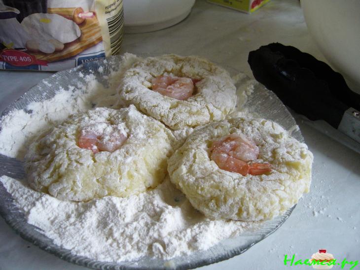 Не совсем драники (Reibekuchen) с креветками