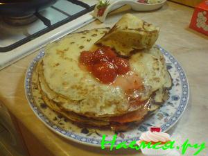 Блинчики на минералке