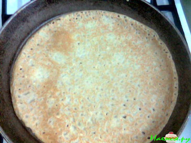 Блинчики с мясом и орешками