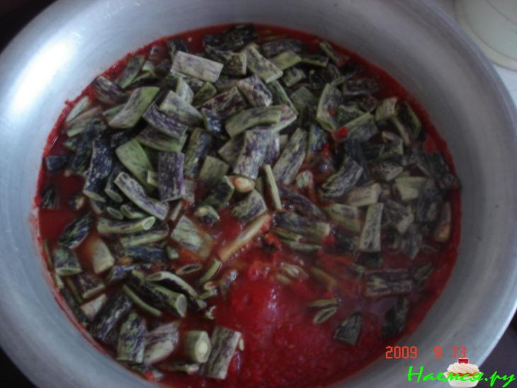 Стручковая фасоль в томате