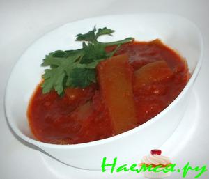 "Тещин язык" из кабачков