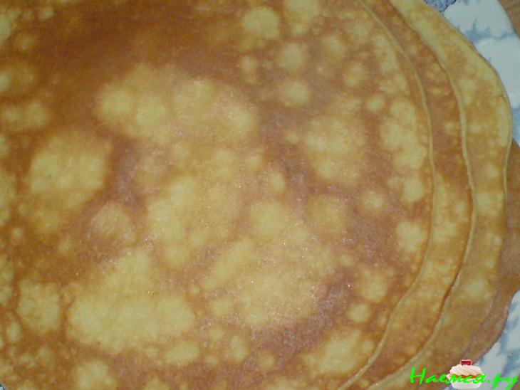 Блинчики спаржевые с начинкой из спаржи и копчёной рыбы