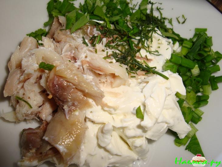 Оладьи из гречки с рыбным кремом Оладьи из гречки с рыбным кремом