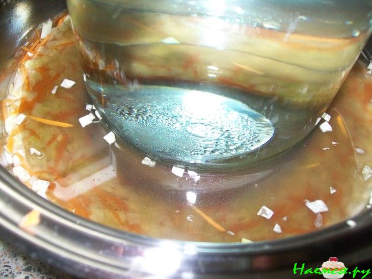 Капуста маринованная и вариант винегрета из неё