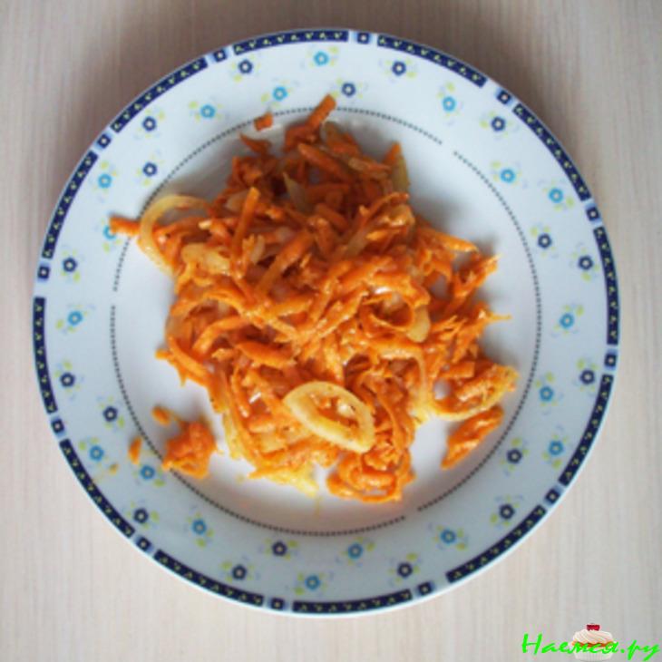 Блинчики с курицей и овощами