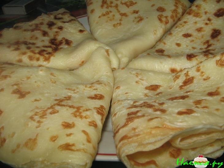 Блинчики на молоке с начинкой
