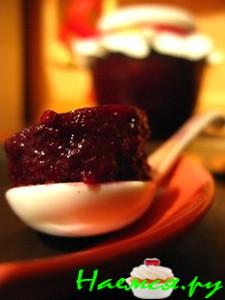 Вишнёво-марципановый конфитюр с горьким шоколадом