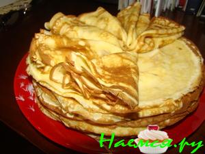 Сливочные блинчики на светлом пиве