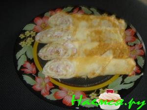 Блинчики сырные да с припеком