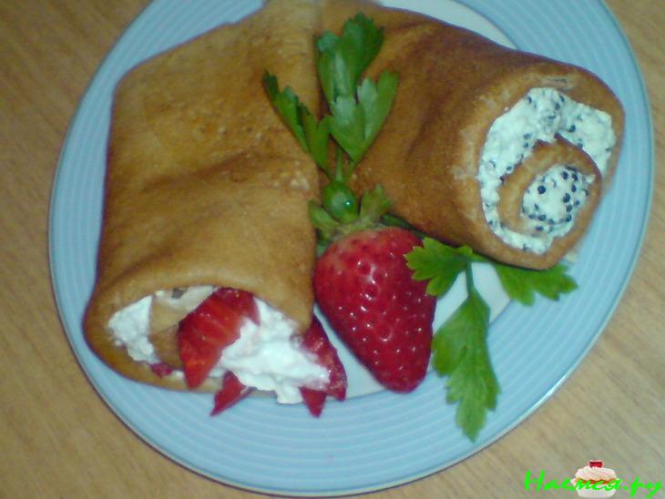 Сдобные блины из гречневой муки