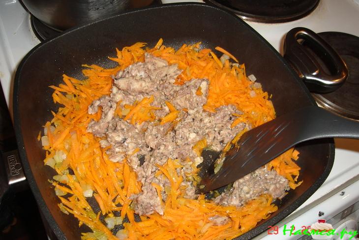 Пирог из гречневых блинов