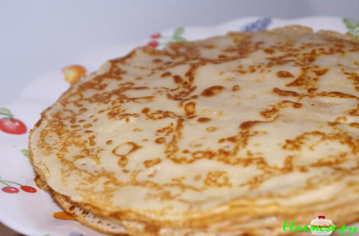 Блинчики тонкие с крахмалом