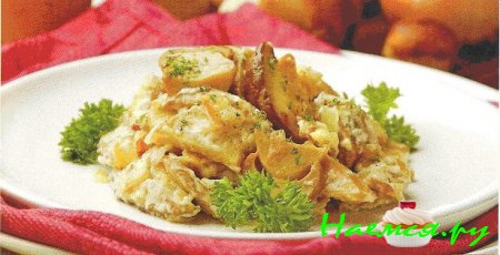 Грибы в сметане