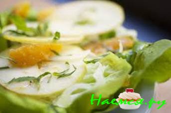 Салат с Яблоками и Апельсинами
