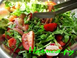 Салат со спаржей и ветчиной