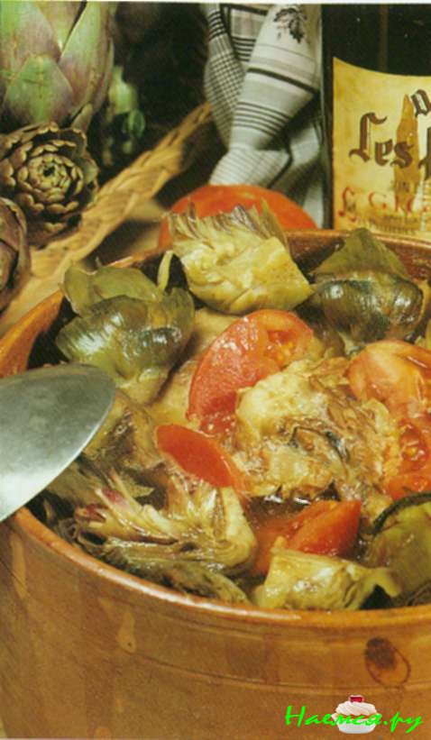 Тушеная баранина с артишоками