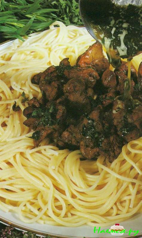 Баранья печень с провансальскими травами