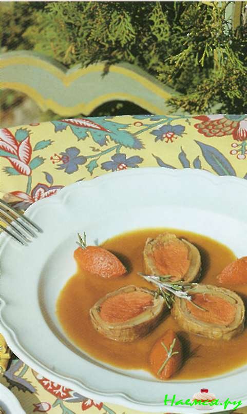 Филе из баранины с тыквенным муссом