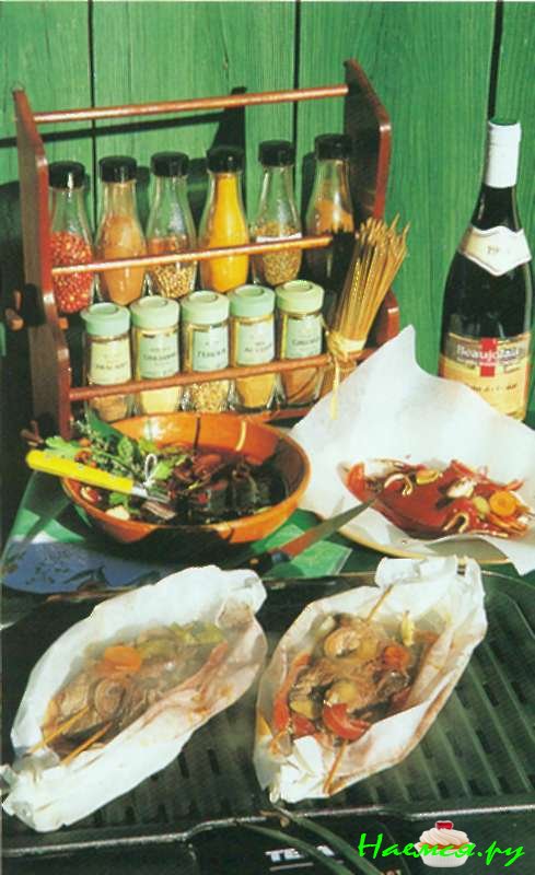 Папилльот в красном вине