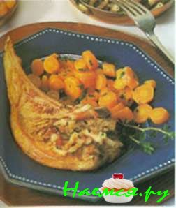 Эскалопы с красным вином