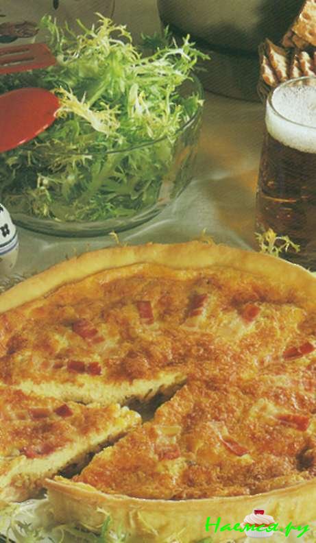 Пирог с беконом по-французски