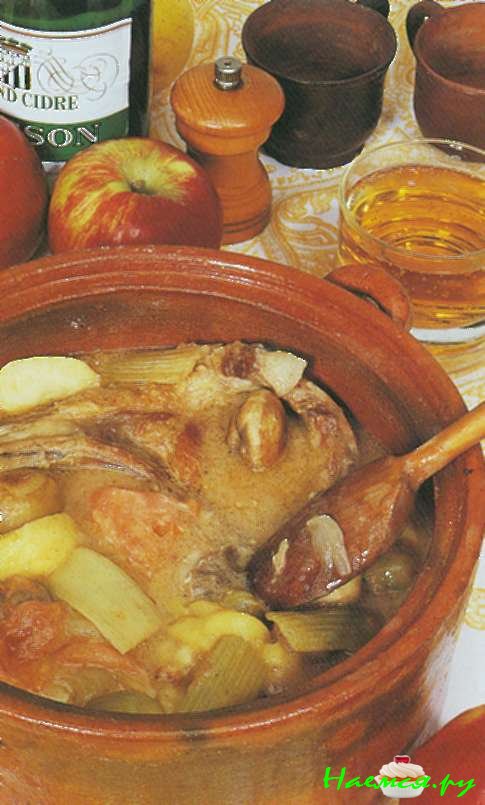 Свиные отбивные с сидром