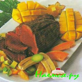 Ростбиф с манго