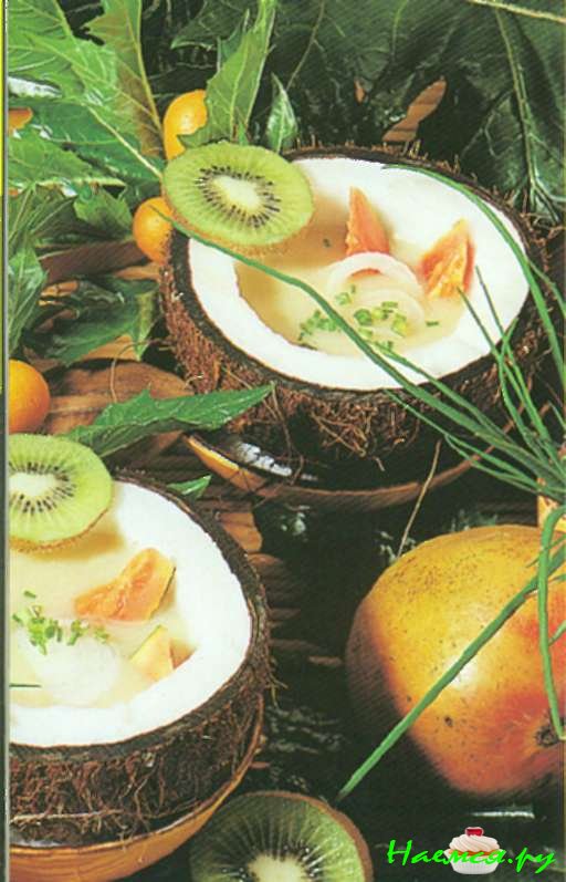 Холодный кокосовый суп