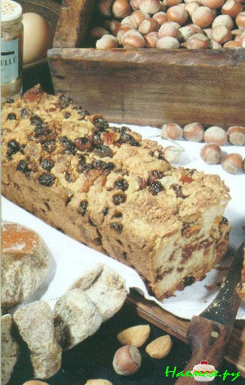 Рождественский хлеб с сухофруктами
