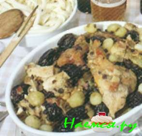 Кролик со сливами (на 4 порции)