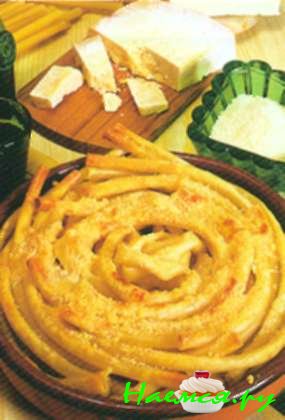 Макароны с сыром моцарелла