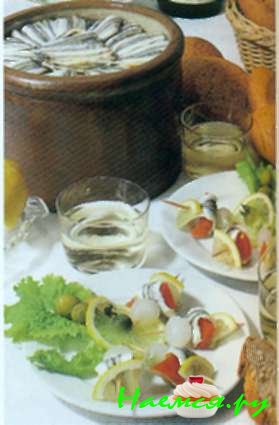 Канапе из анчоусов