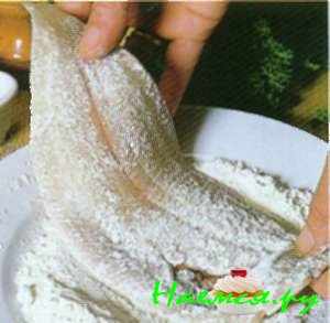 Морской язык, обваленный в муке