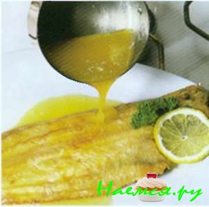 Морской язык, обваленный в муке