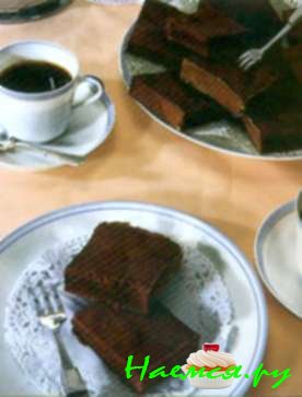 Шоколадный пирог прямоугольной формы (6 порций)