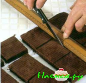 Шоколадный пирог прямоугольной формы (6 порций) 