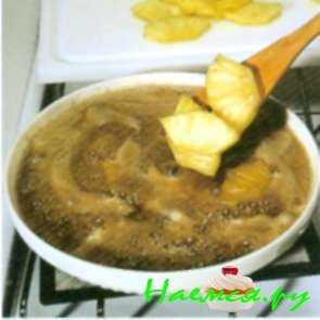 Ананасовый перевернутый пирог (6 порций)