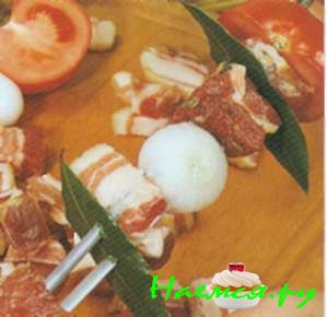 Барбекю из свинины с репчатым луком (6 порций)