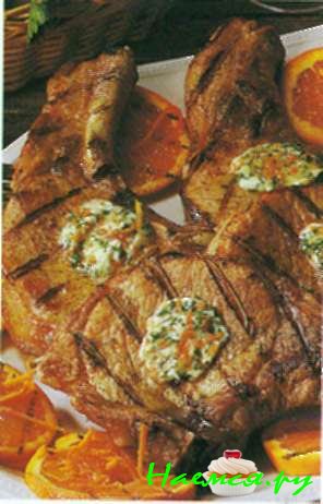 Глазурованные свиные ребрышки