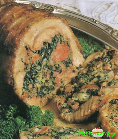 Приготовление фаршированной лопатки ягненка