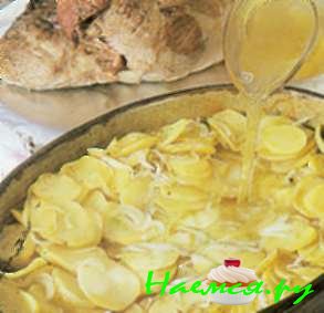 Ягненок и картофель. Бедро ягненка по-пекарски (8 порций)