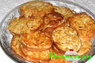 Гренки с овощами