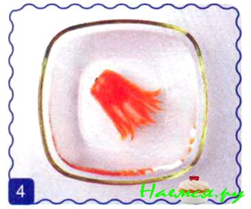 Астра из перца и салата