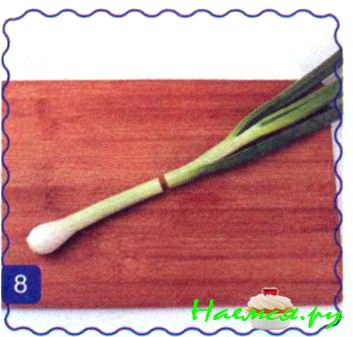 Белые цветы из дайкона