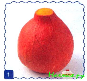 Ваза из тыквы