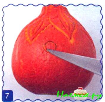 Ваза из тыквы