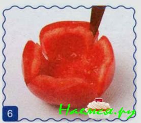 Маки из помидоров