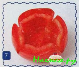 Маки из помидоров